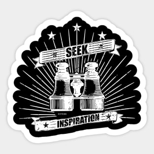 SEEK INSPIRATION, Seek and Ye Shall Find Sticker